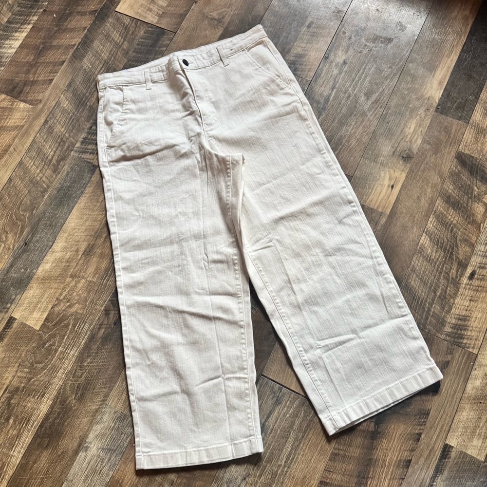 Ella Moss Men's Wide-Leg Chinos in Off-White